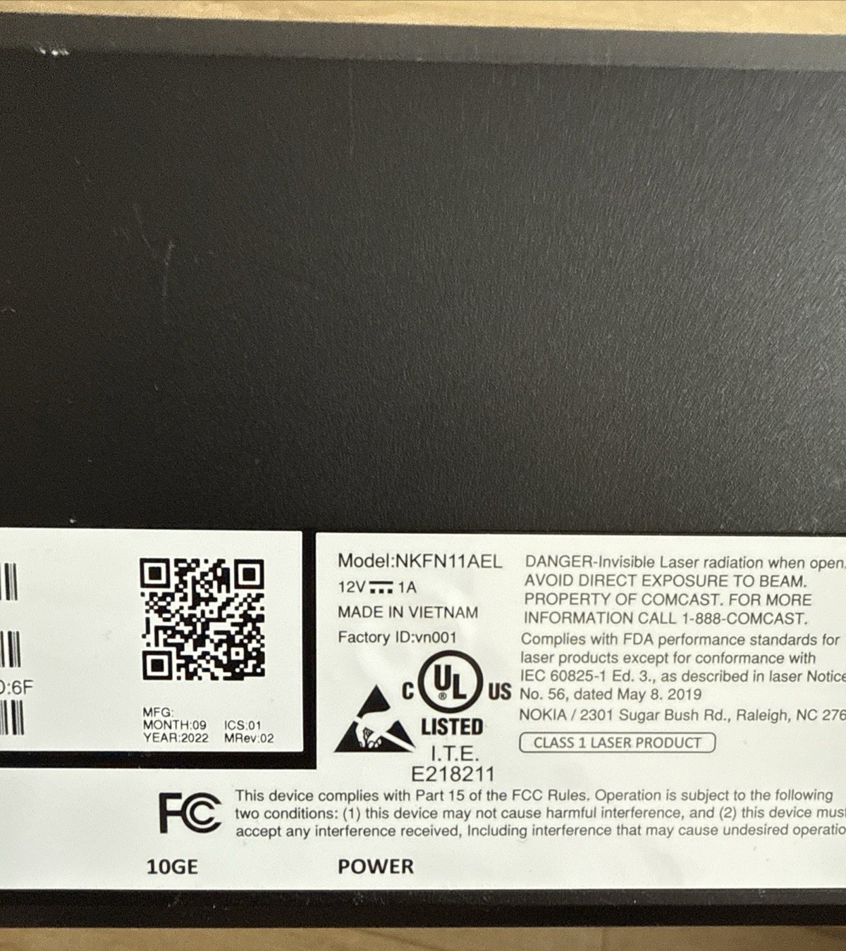NOKIA NKFN11AEL 3FE48103AAAA Router 10G-EPON