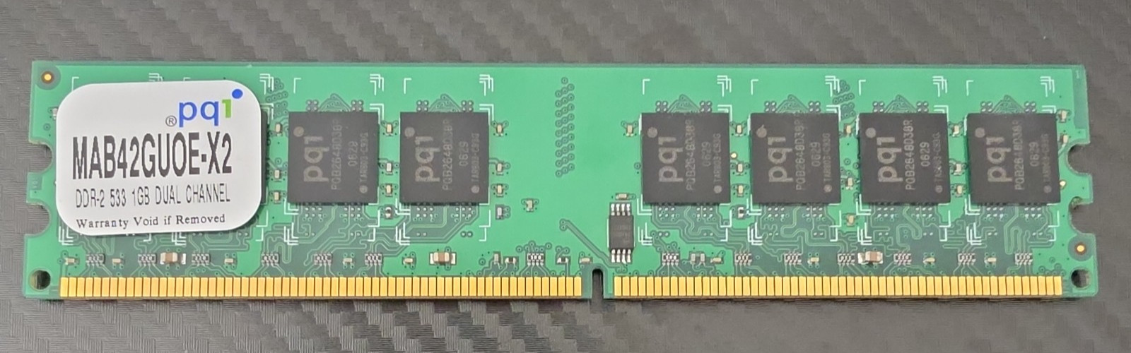 PQI 1GB DDR2-533 PC2-4200 240-Pin Desktop RAM MAB42GUOE-X2 CL4