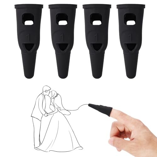 4pcs Silicone Finger Stylus Pen for Touchscreen, Small High 2.04x0.82in