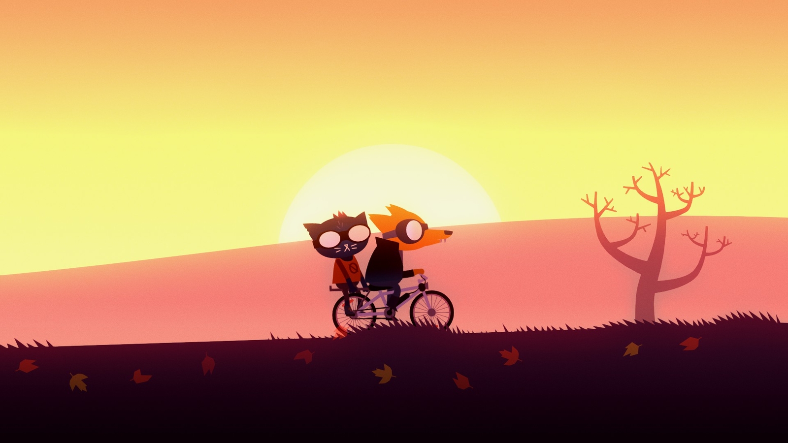 Landscape night in the woods fall Custom Gaming Mat Desk