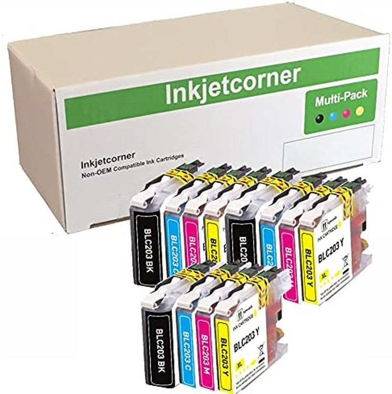 Compatible Ink Cartridges for LC203 XL, 12-Pack