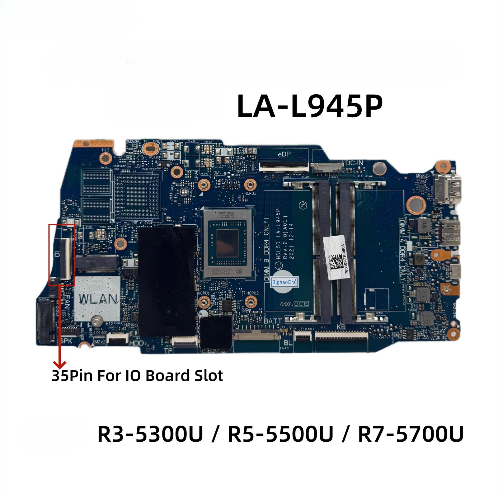LA-L945P For Dell Inspiron 15 3525 Motherboard With CPU R3 R5 R7 0C3WG4