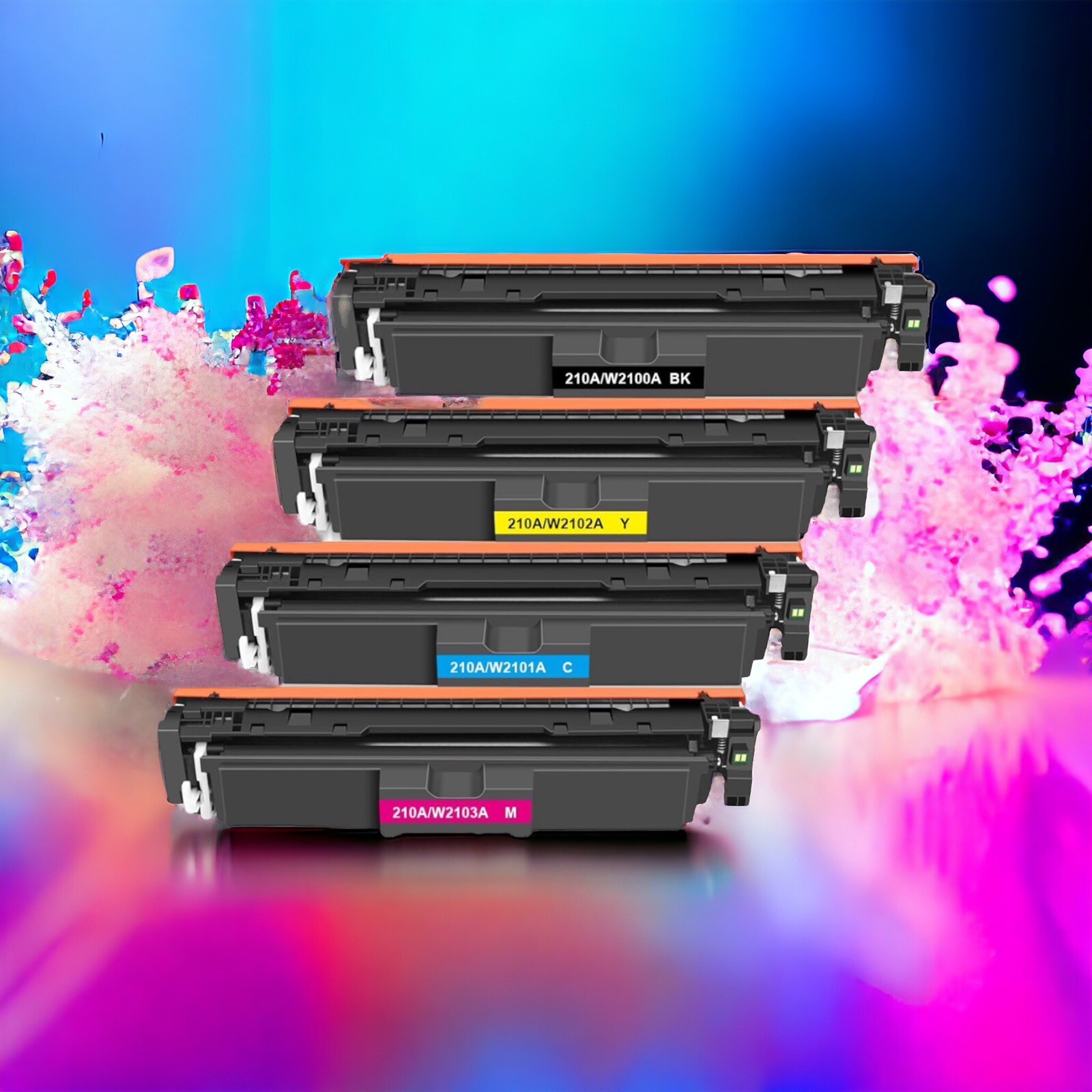 Galada (with Chip) 210A Toner Cartridge Replacement for HP 210A 210X W2100A