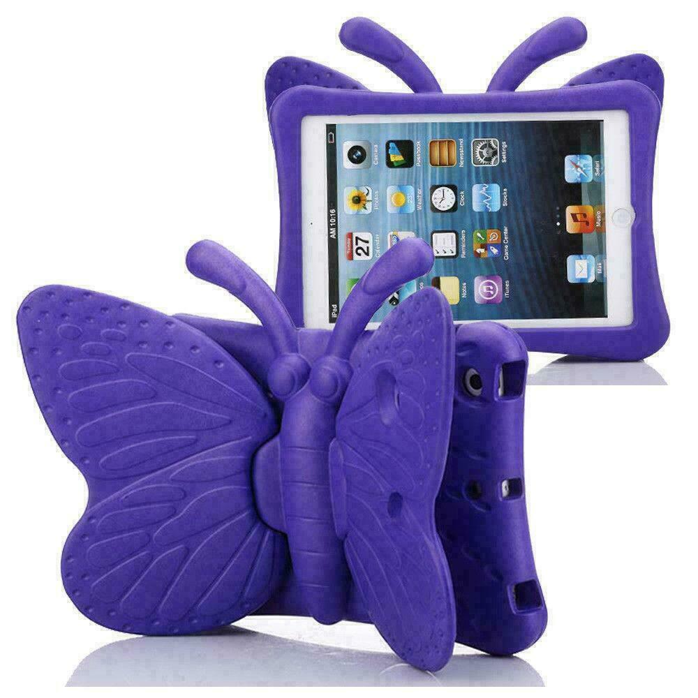 For iPad Mini 1 2 3 4 5 6 Shockproof Handle Foam Case Kids Butterfly EVA Cover