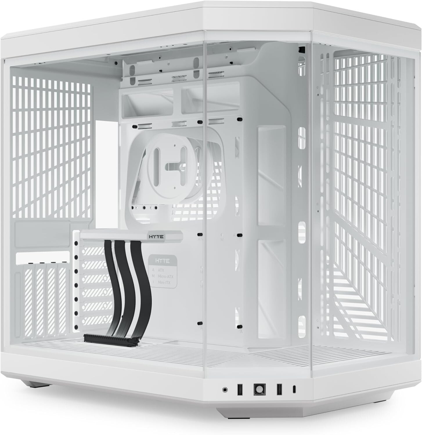 HYTE Y70 Modern Aesthetic Gaming Computer Case (Snow White)