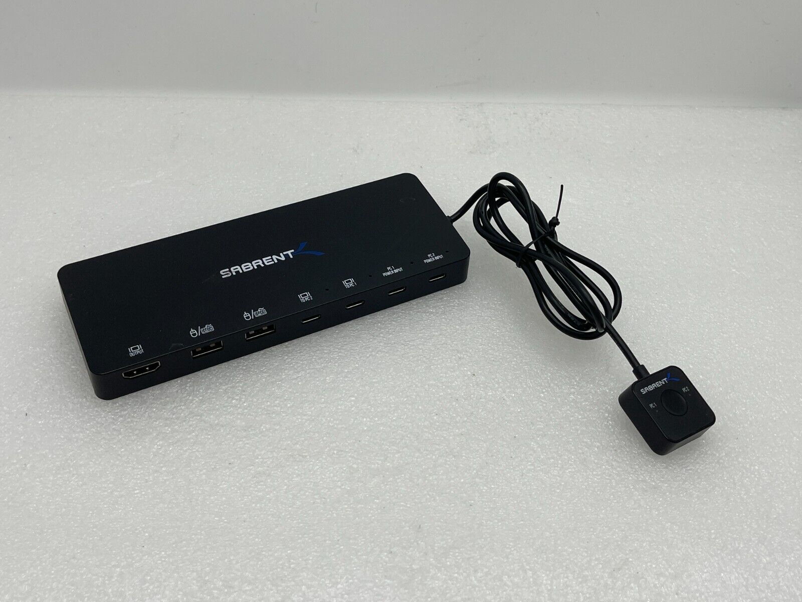 SABRENT 2-Port USB Type-C KVM Switch with 60 Watt Power Delivery Option USB-KCPD