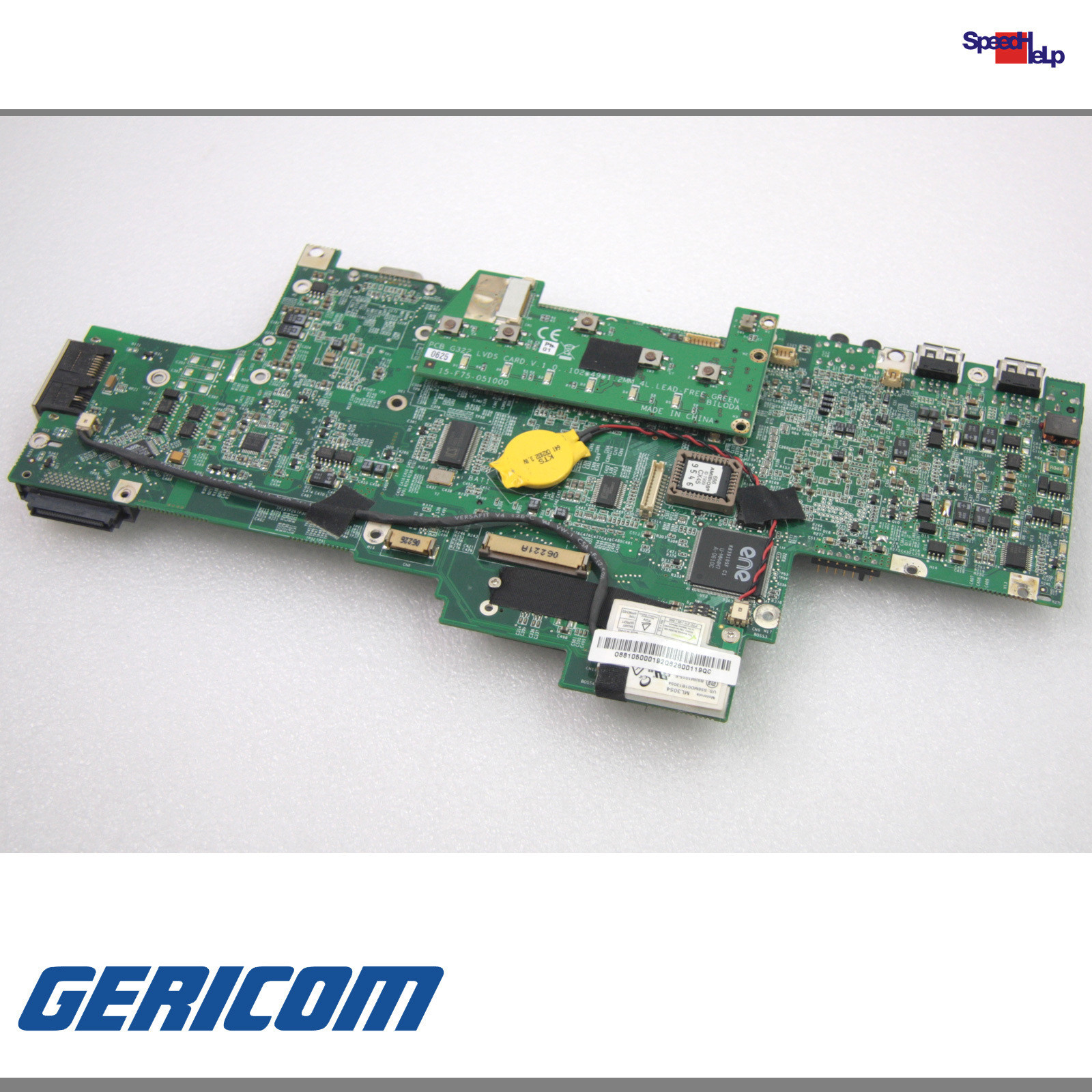 GERICOM G322 NOTEBOOK LAPTOP MOTHERBOARD MAINBOARD PCB M/B G322 15-F75-011100 47