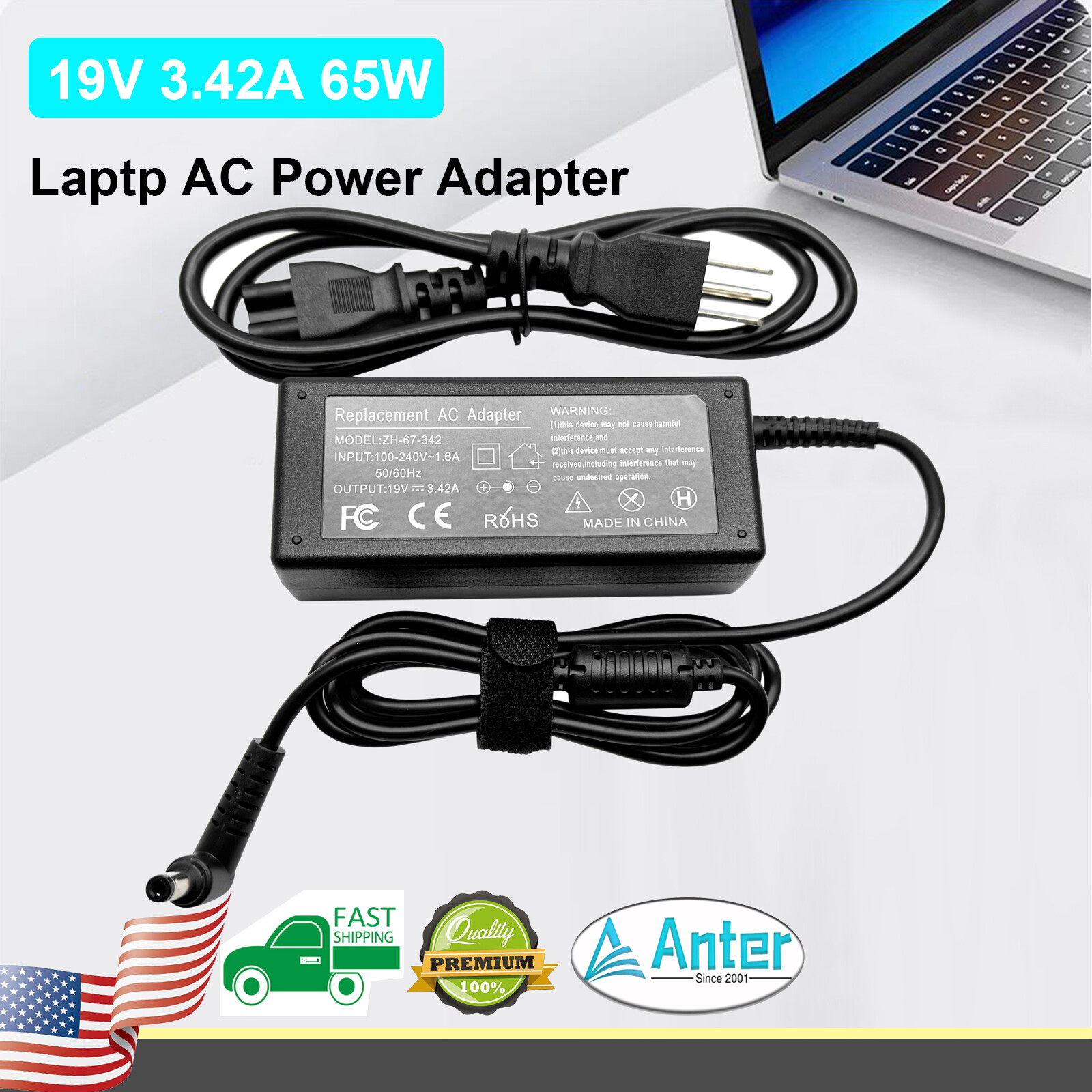 AC Adapter Battery Charger Power Cord Supply For Gateway SA1 SA6 Series Laptop