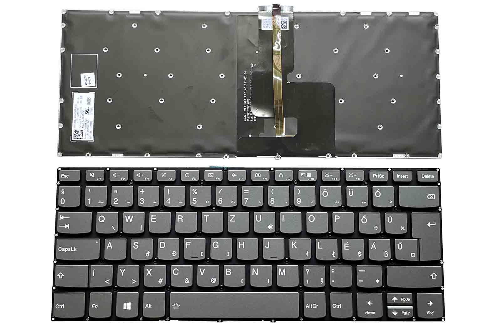 Hungarian Keyboard for Lenovo Ideapad 3-14IIL05 3-14IML05 3-14ITL05 Backlit HUN