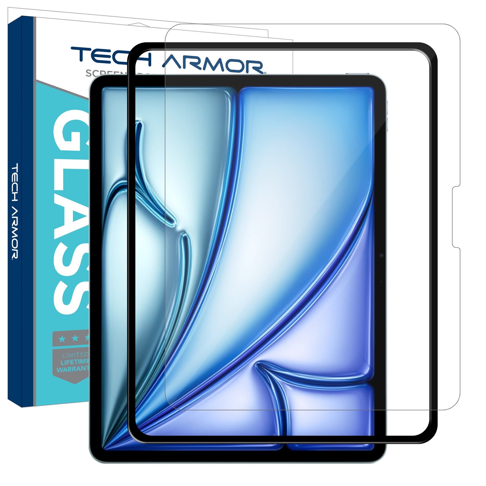 Tech Armor Glass Screen Protector iPad Air 11 M4,M3, M2, iPad 10th Gen -1Pack
