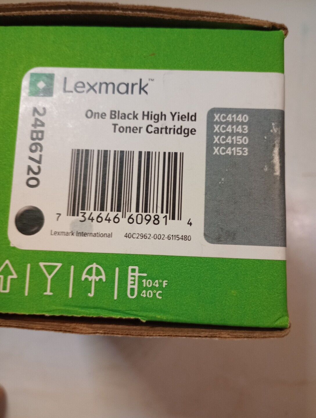 Lexmark 24B6720 Black Toner Cartridge