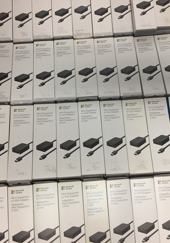 LOT OF 74 Microsoft Surface - Mini Display Port to VGA Adapter - 1820