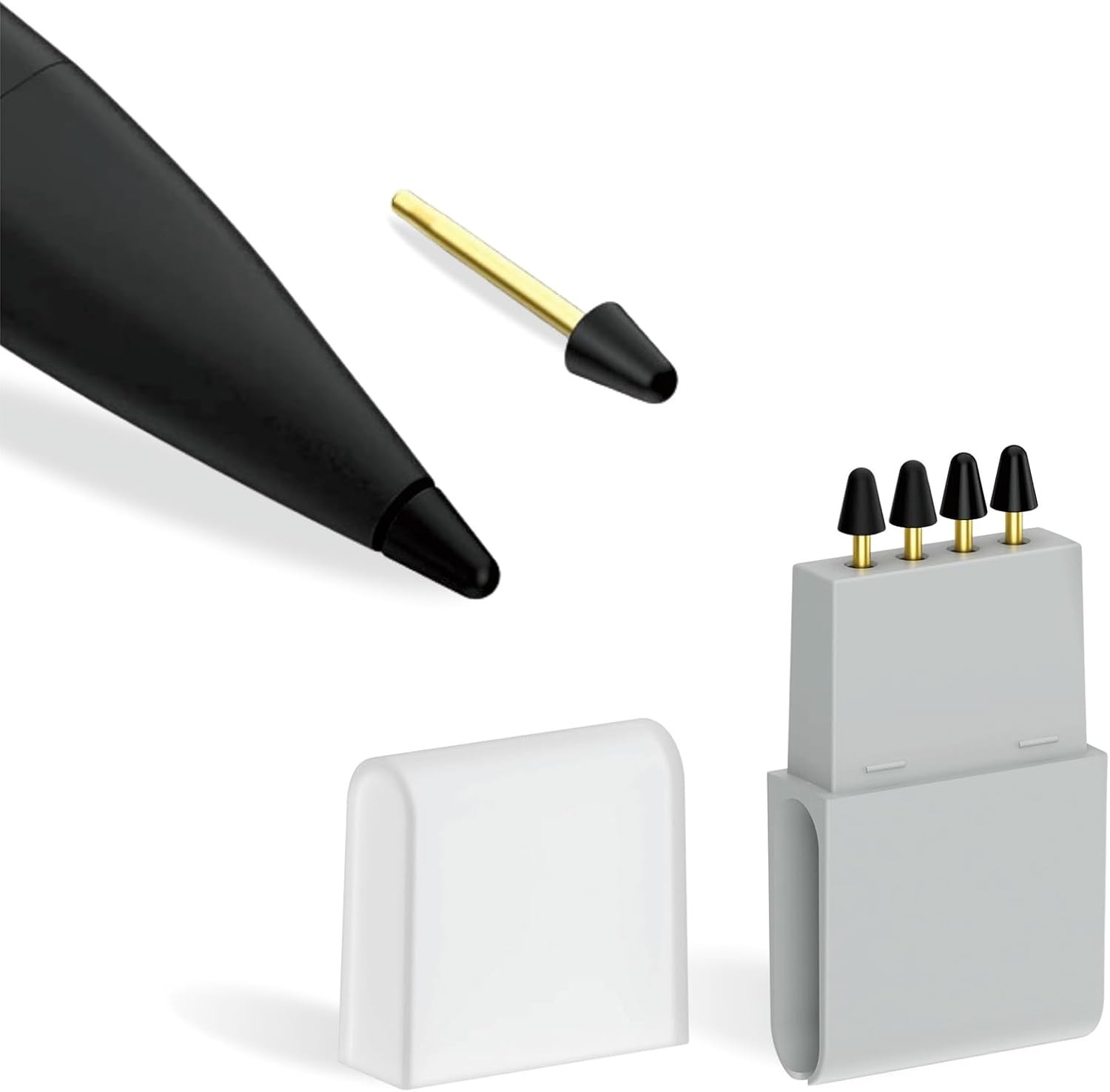 Black Replacement Tips for Jvkzaen X1pro Surface Slim Pen/Jvkzaen USI 2.0 Stylus