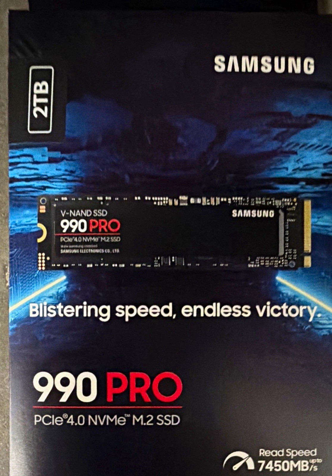 Samsung 990 PRO 2TB PCIe 4.0 NVMe M.2 Internal SSD MZ-V9P2T0B/AM