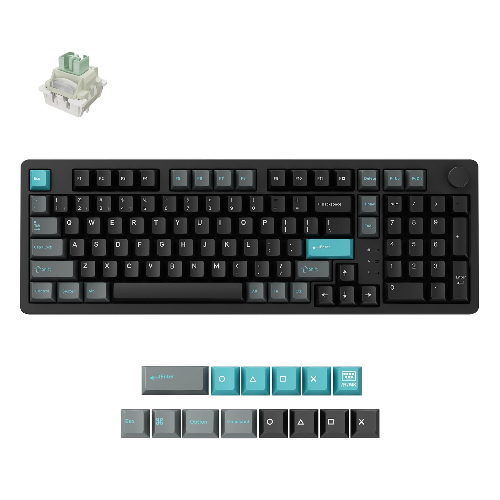 Keychron J3 HE Wireless Hall Effect Magnetic Switch Keyboard 96% Numpad Knob