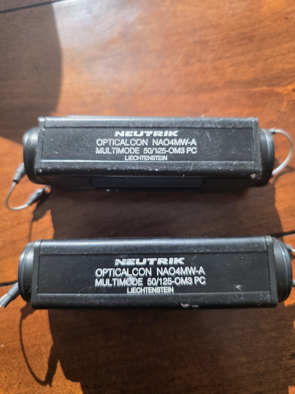 lot of 2 Neutrik (NAO4MW-A) OpticalCon Multimode PC Coupler