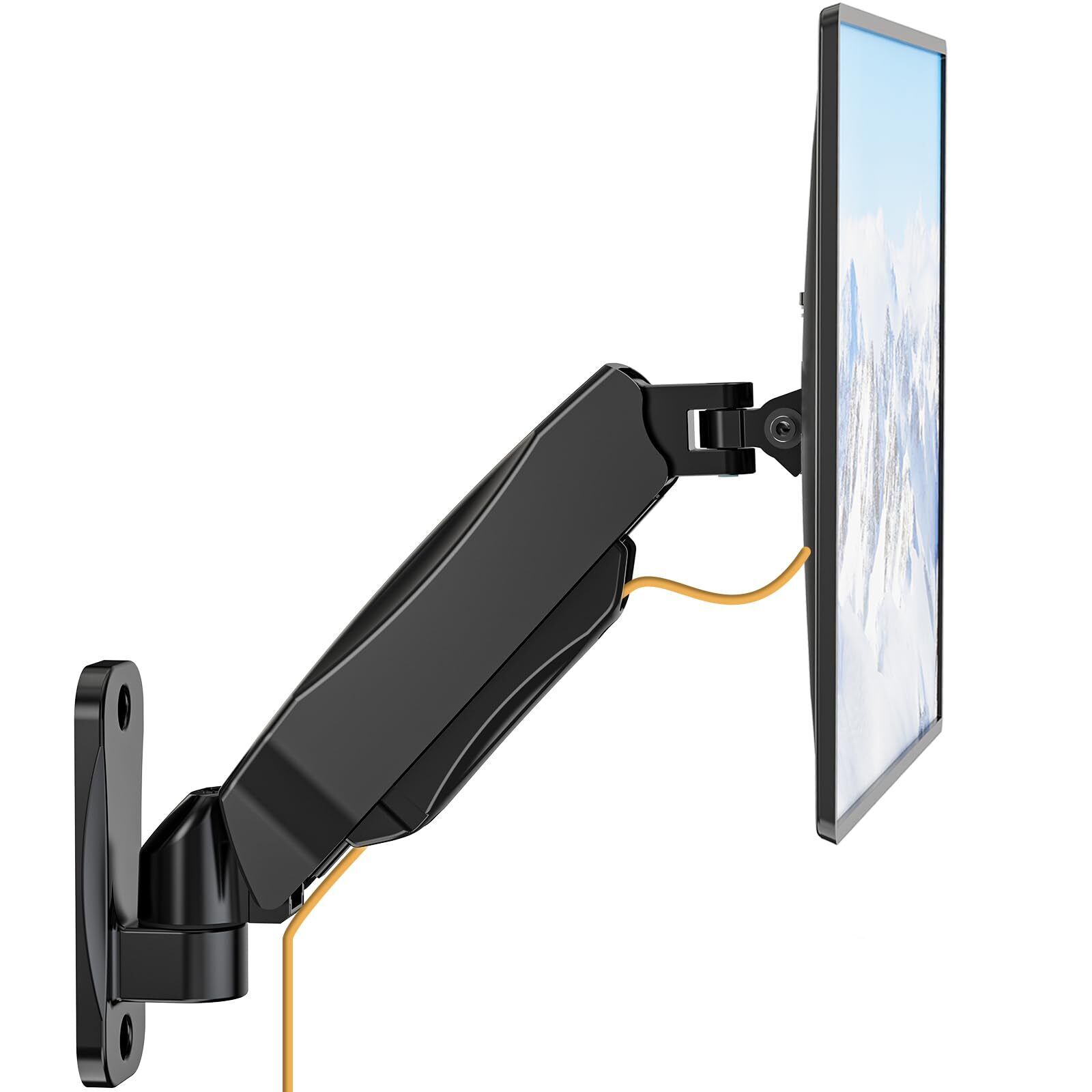 WALI Monitor Wall Mount, Computer Wall Mount Monitor Arm Fits 1 Screen up to 32