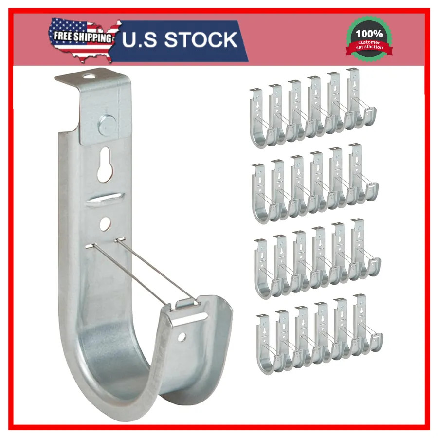 ICC 2 Inch J Hook Cable Management with Retainer Clip 25 Pack