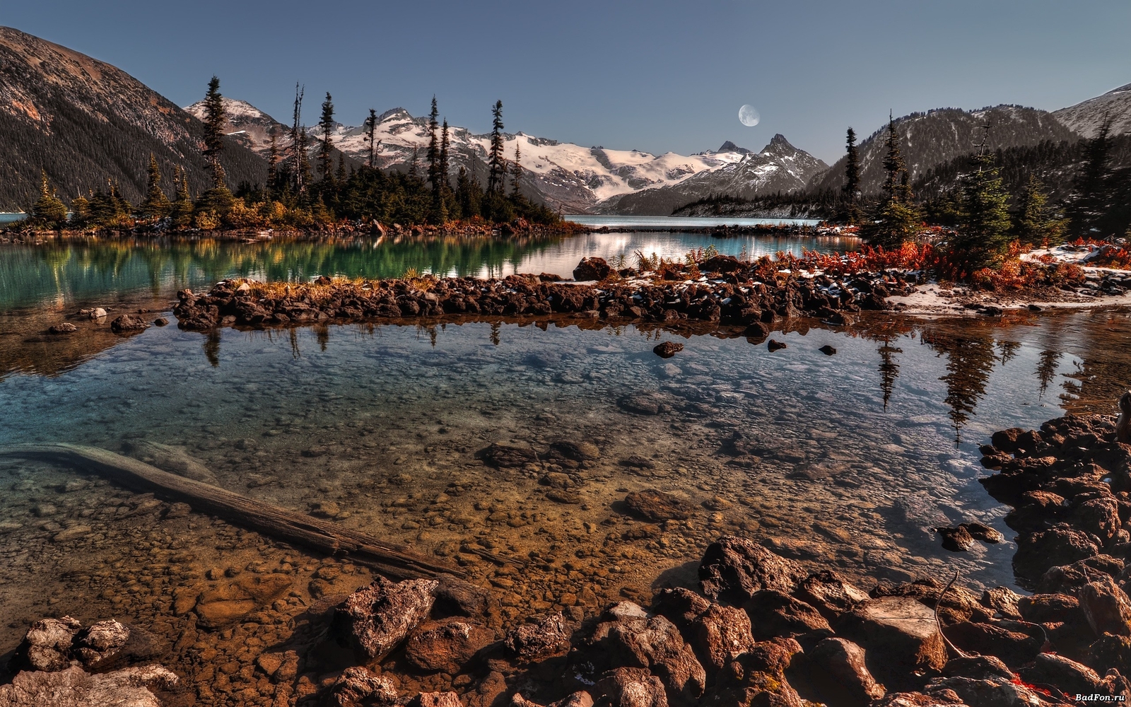 Landscape nature r lake moon Custom Gaming Mat Desk