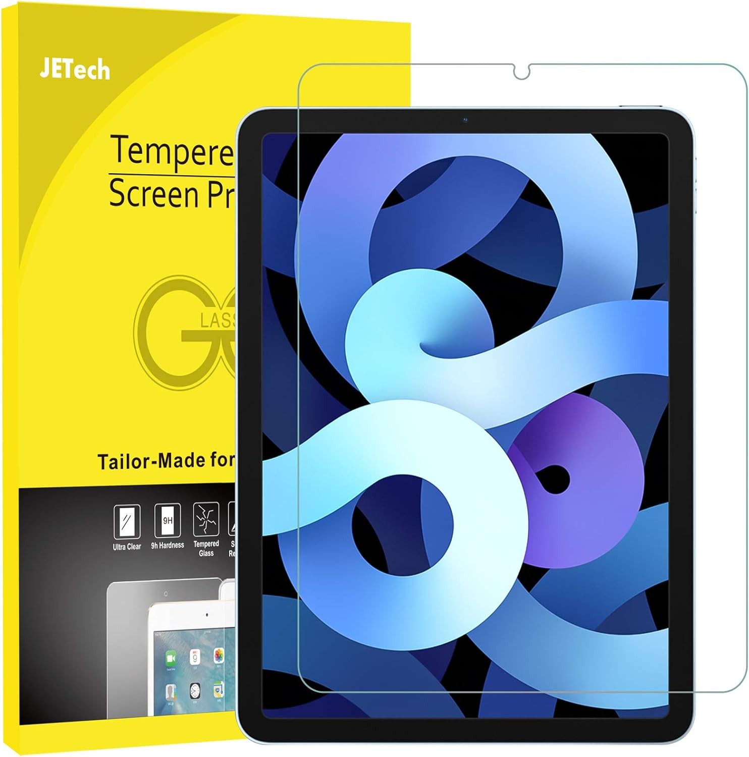 1-Pack Screen Protector for iPad Air 5/4 10.9" | HD Clear, Anti-Scratch Glass