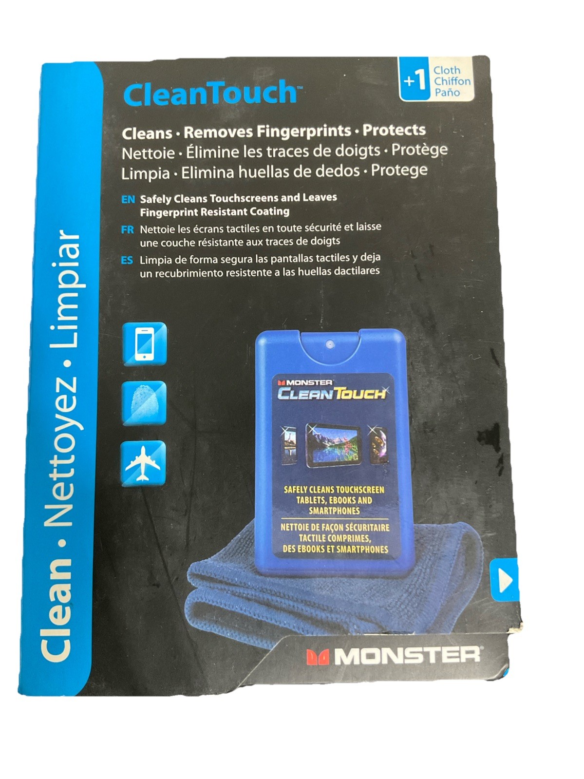 2011 Monster Cleantouch Screen Cleaner & Fingerprint Remover W/ Cloth