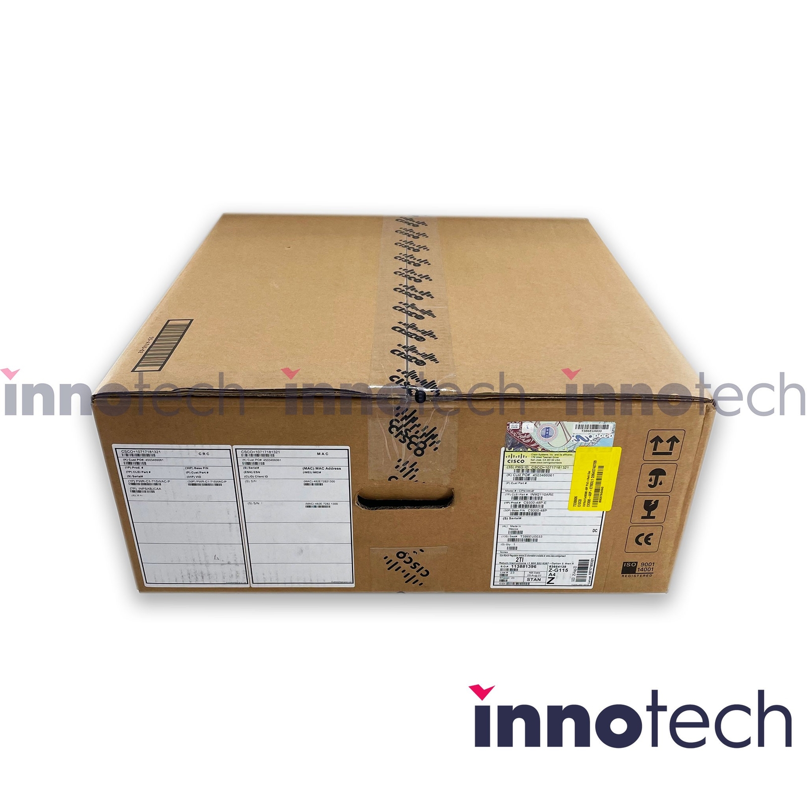 Cisco C9300-48P-E Catalyst 9300 Switch 48port PoE+ Network Ess New Open Box