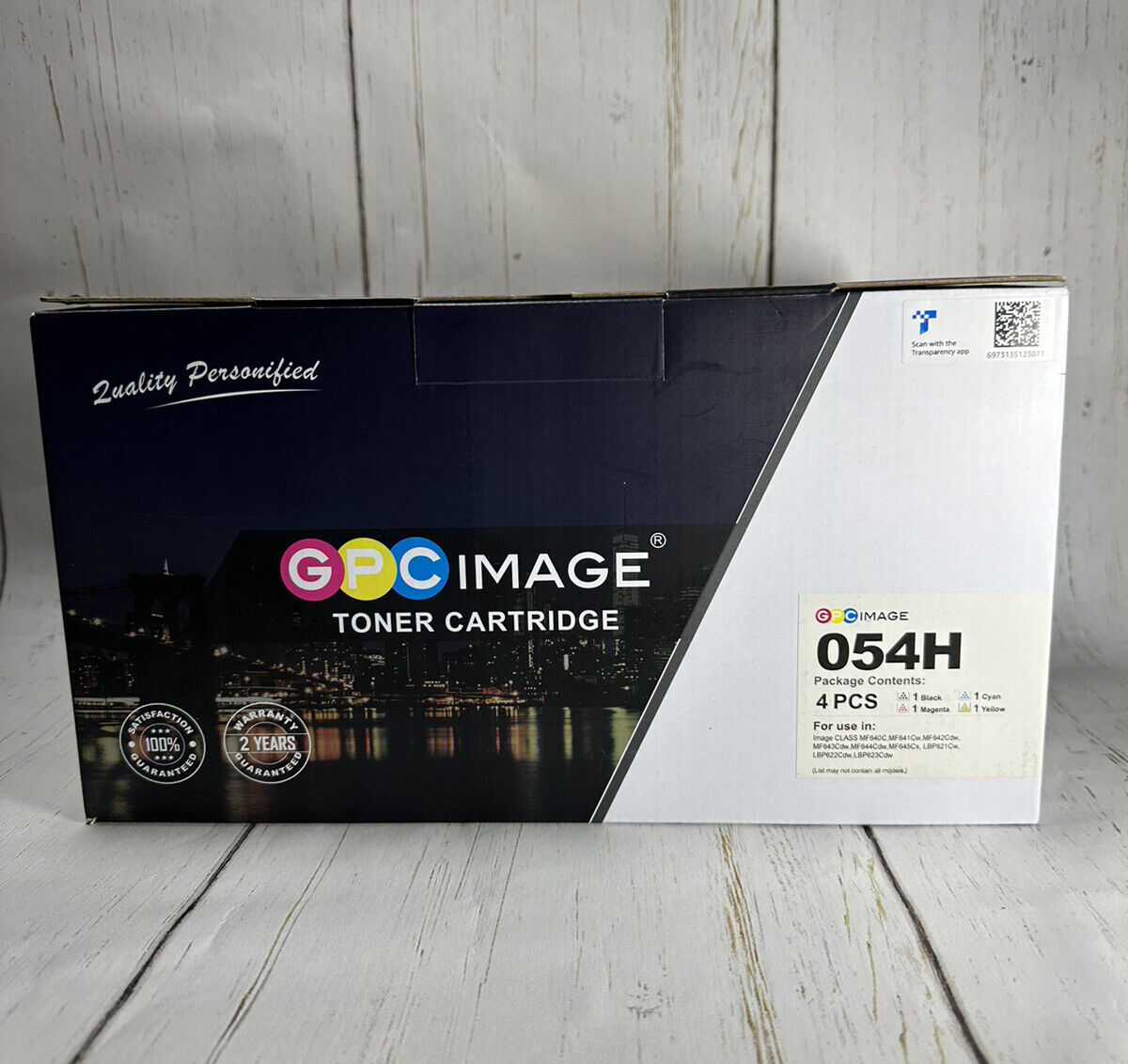 GPC Image Toner Cartridge 054H 4PCS NEW for Canon Image Class Printers NIB
