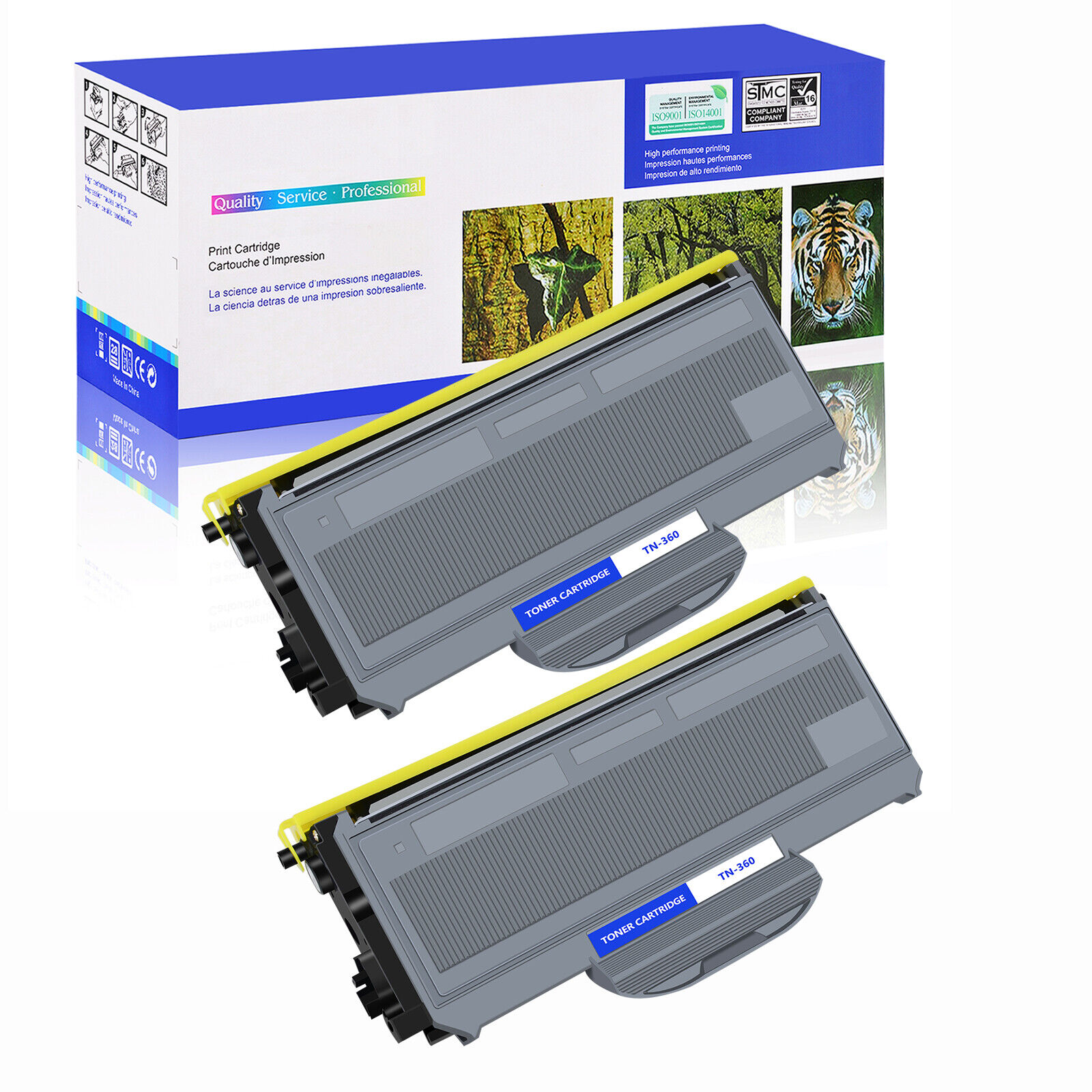 2 PACK - TN-360 TN360 Toner for Brother MFC-7840W MFC-7320 HL-2140 DCP-7040 