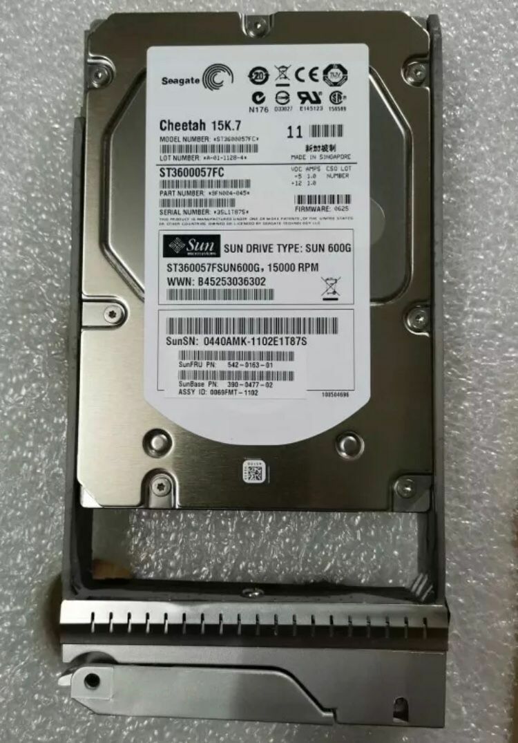 FIT FOR SUN 390-0477 542-0163 600G 15K FC Hard Drive-Tested