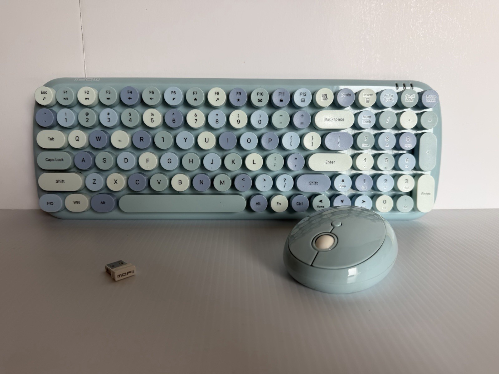 Mofii Candy XR Wireless Keyboard And Mouse Combo SMK-646390AG With Dongle Blue