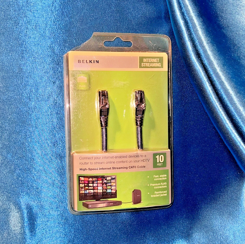 Belkin 10FT High Speed Internet Streaming CAT6 Cable - F2CP007-10BL-KS