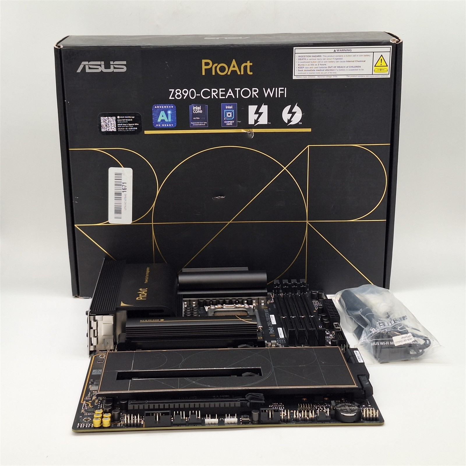 ASUS ProArt Z890-CREATOR WIFI Z890 LGA 1851 ATX Motherboard, DDR5