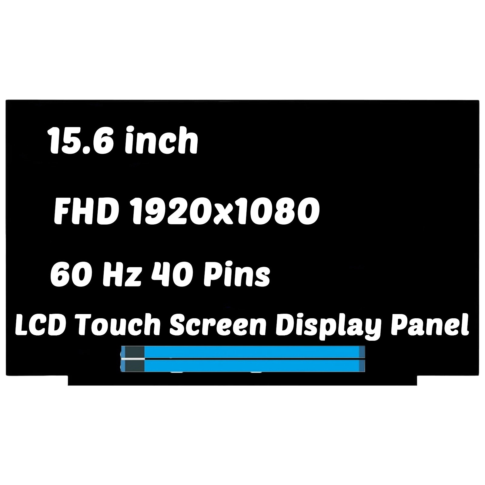 NV156FHM-T07 V8.1 40 Pins Touch Screen Replacement LCD LED Display With Tools