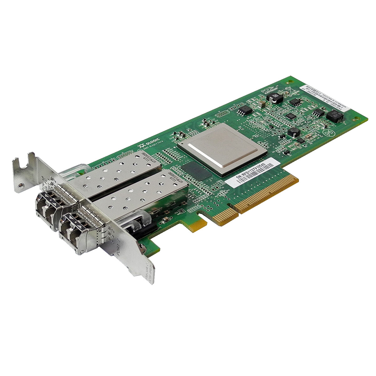 QLogic QLE2562-SUN FC Dual Port 8Gb PCI-E x8 Network Adapter PN 371-4325-02 LP