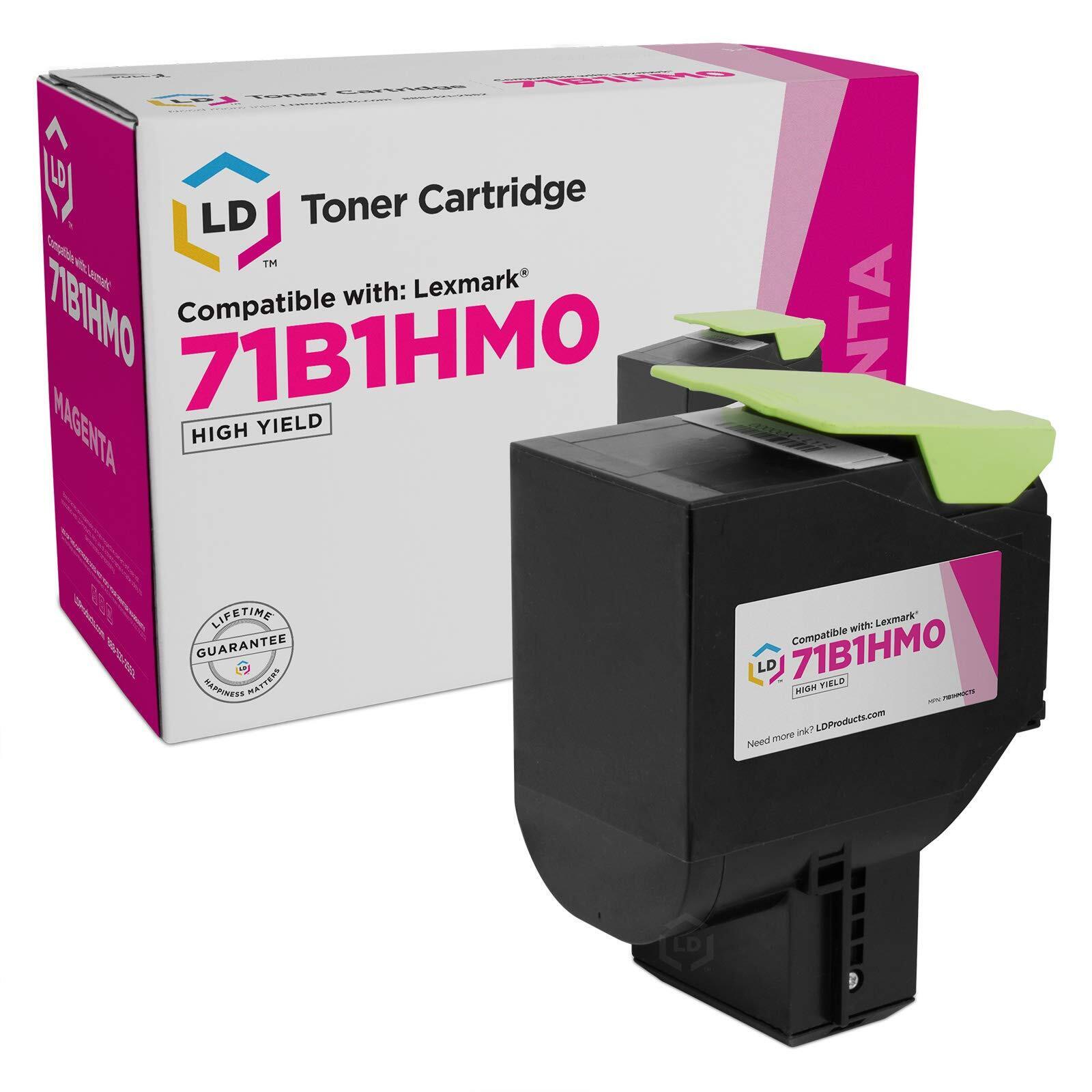 LD Compatible Lexmark 71B1HM0 High Yield Magenta Toner for CS517de, CX517de