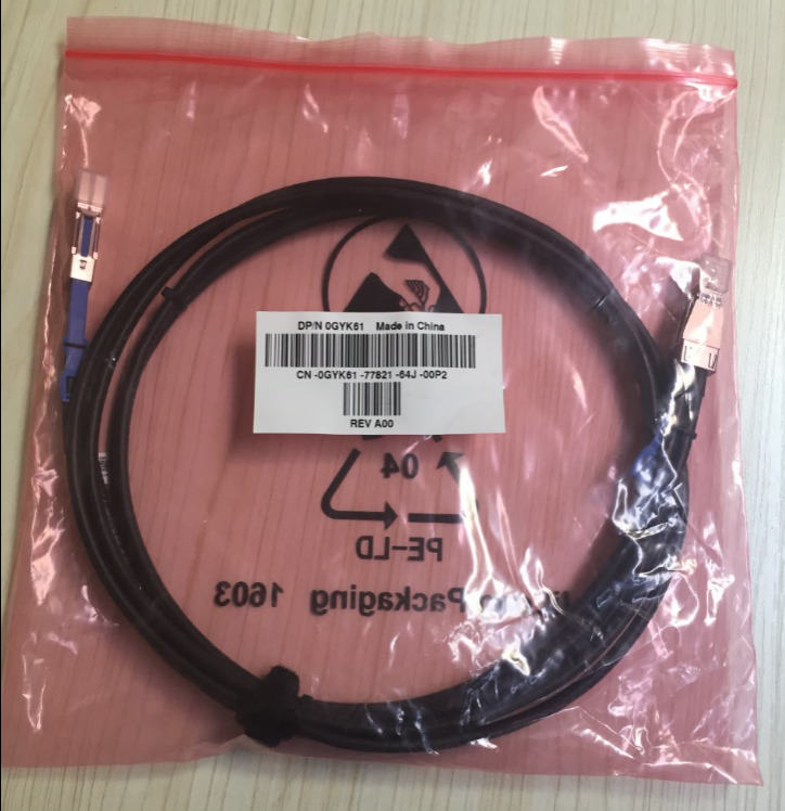 Dell 0GYK61 PowerVault MD1400 Mini-SAS HD External 28AWG 2m Cable 12GBs