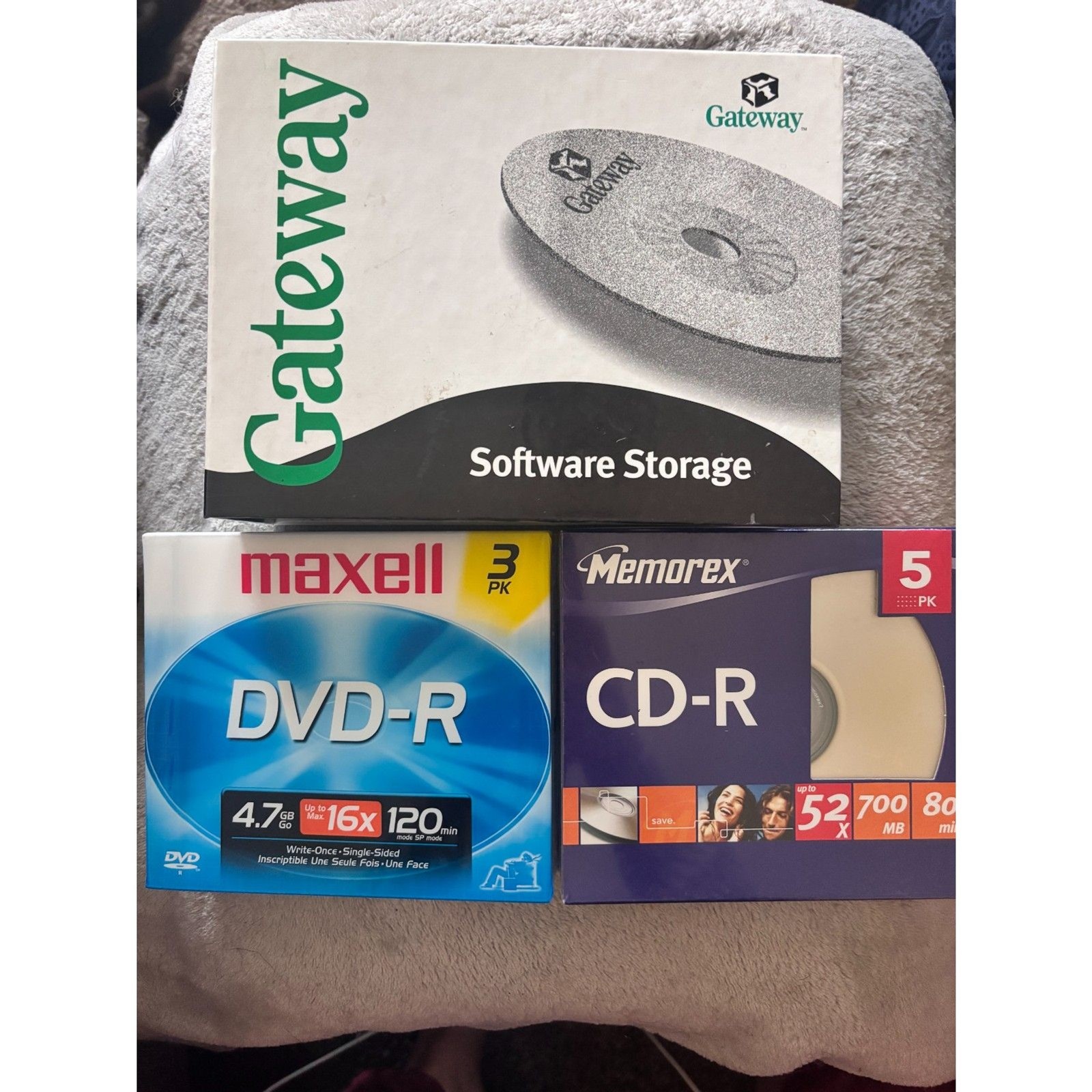 Vintage Gateway PC Software Binder Lot - 12 Games/Encyclopedias + Blank CD DVD