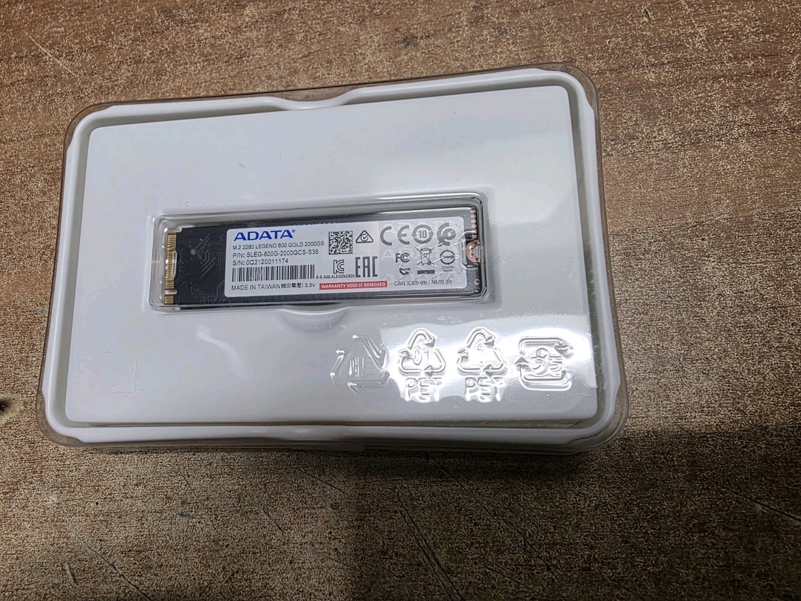 ADATA LEGEND 800 GOLD 2TB 2280 M.2 NVME SSD (SLEG-800G-2000GB-S38)