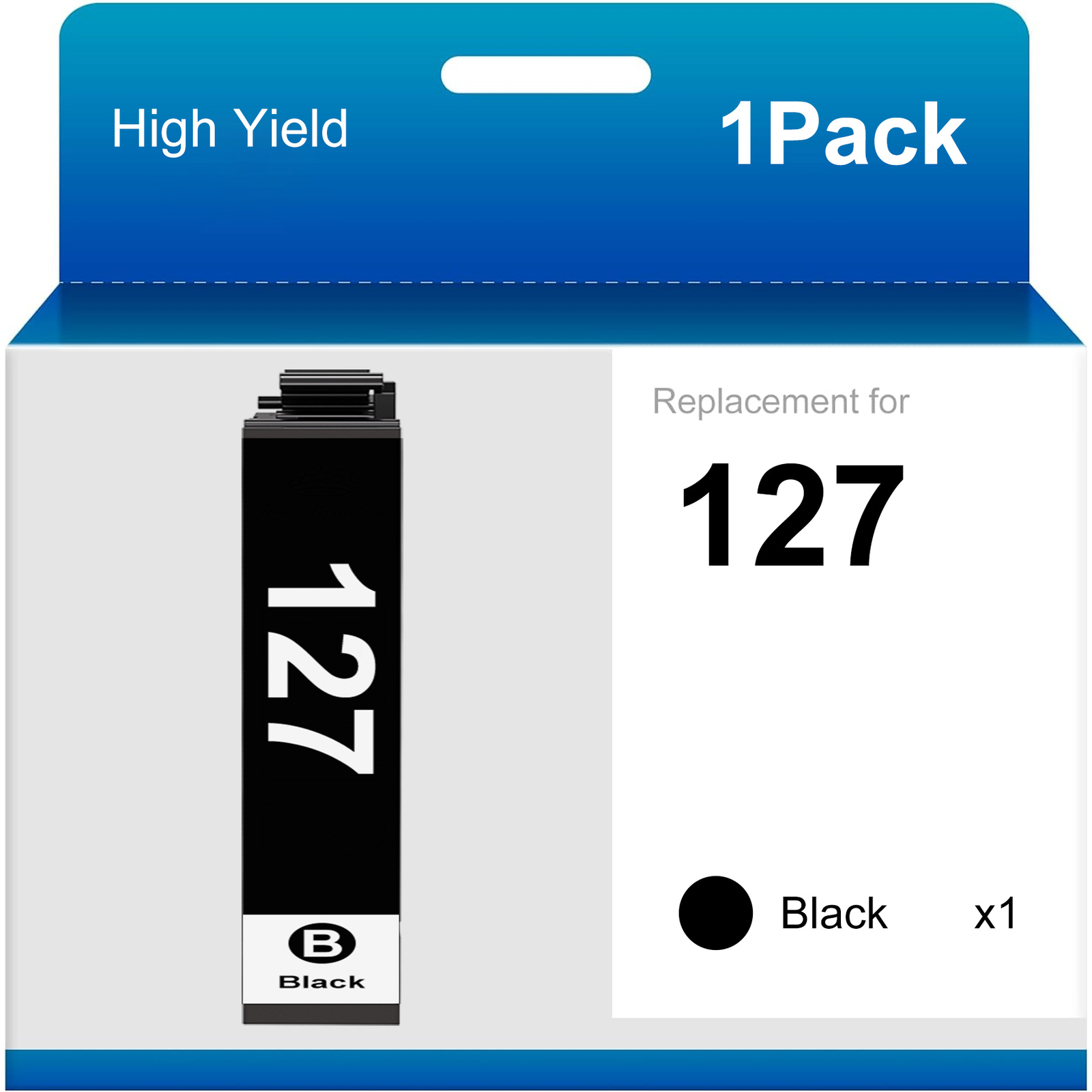 1-10 Pack 127 Ink Cartridge for Epson WorkForce 545 60 630 633 635 645 840 Lot