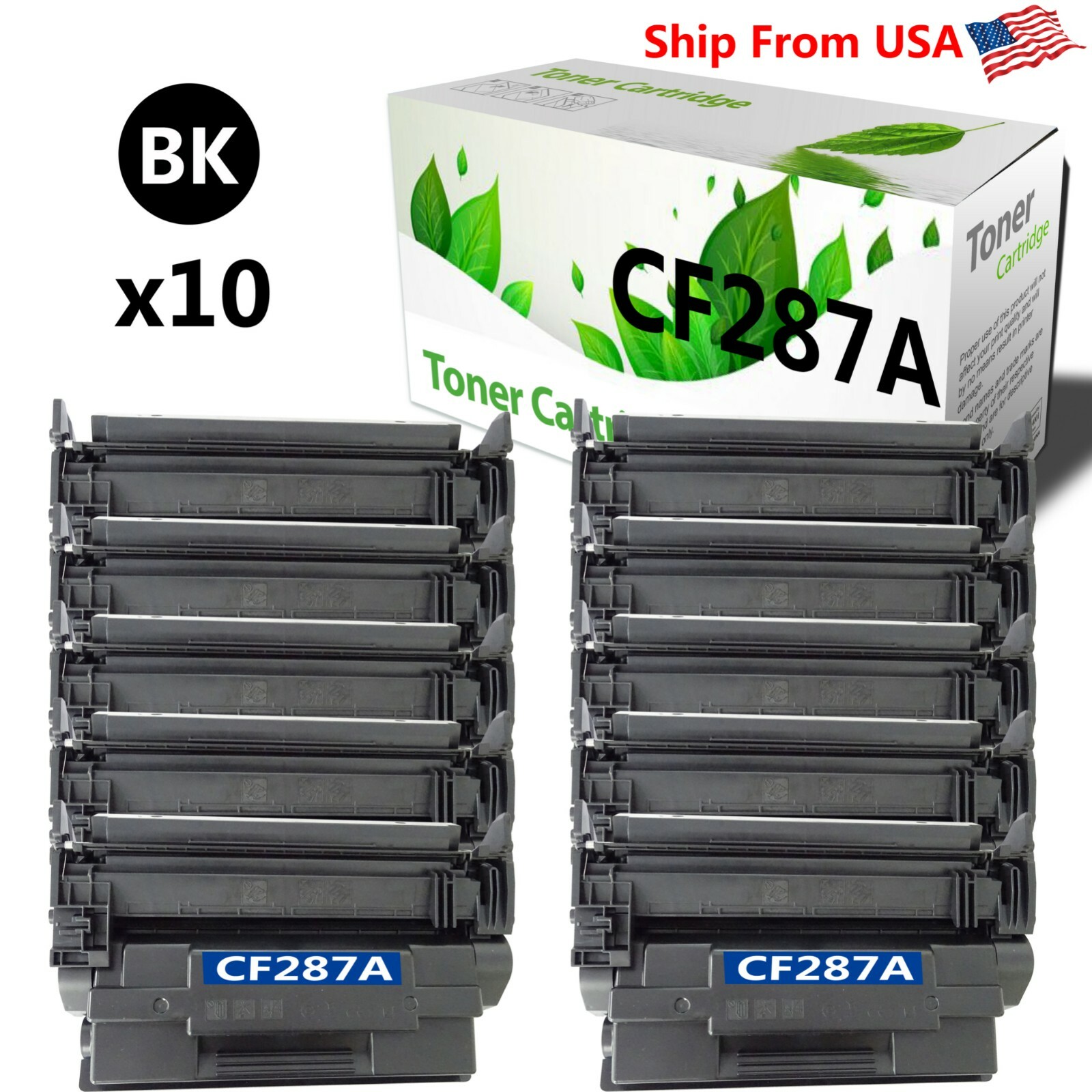 10PK 287A Toner Cartridge for Pro M501dn Enterprise MFP M527dn