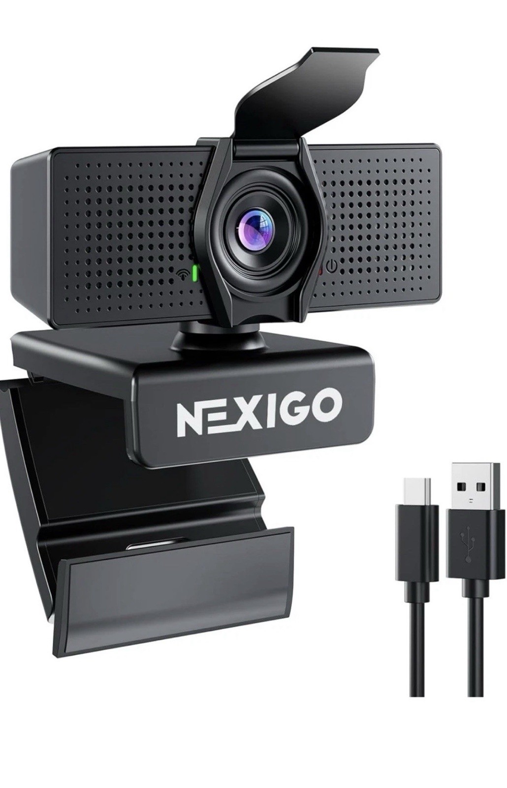 NexiGo N60 Pro 1080P Webcam with Microphone Adjustable FOV Zoom Software