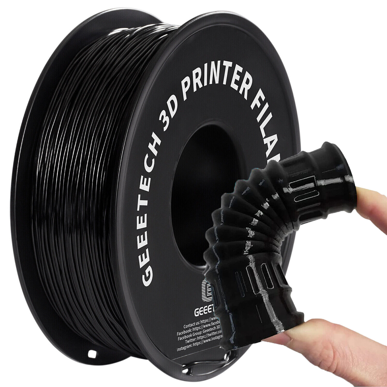 Geeetech TPU 3D Printer Filament 1.75mm 1kg Soft & High Elasticity Filament US