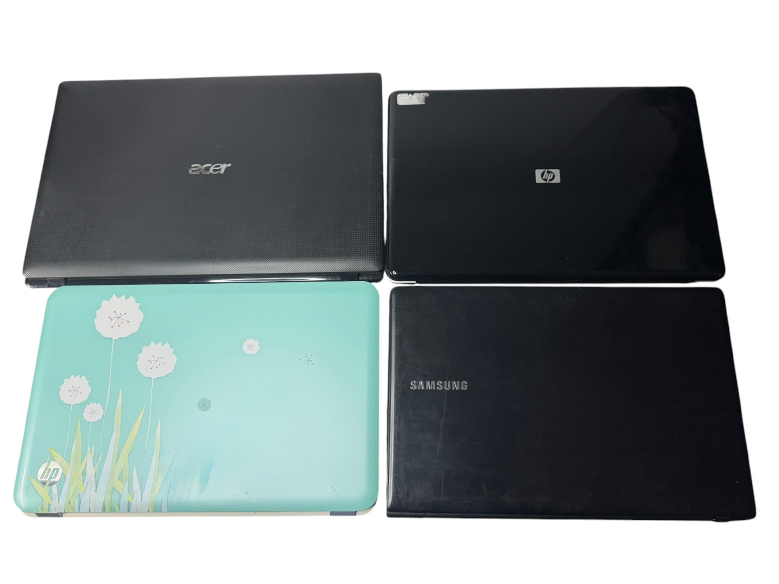Mixed Brand Vintage Laptops HP Acer Samsung Untested No Chargers