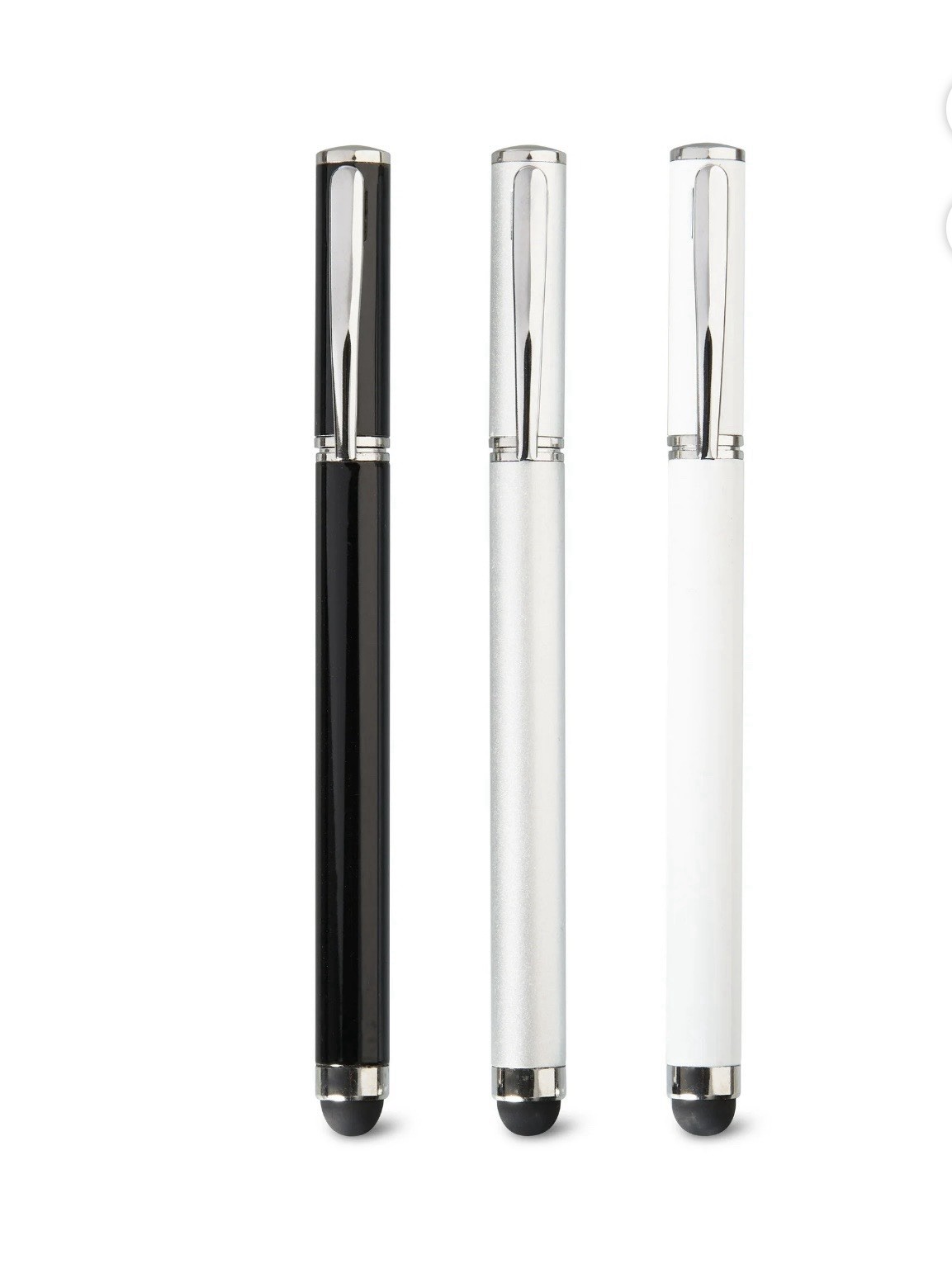 Add Onn 2 In 1 Styluses W Built In Pen-3 Pack-New In Box