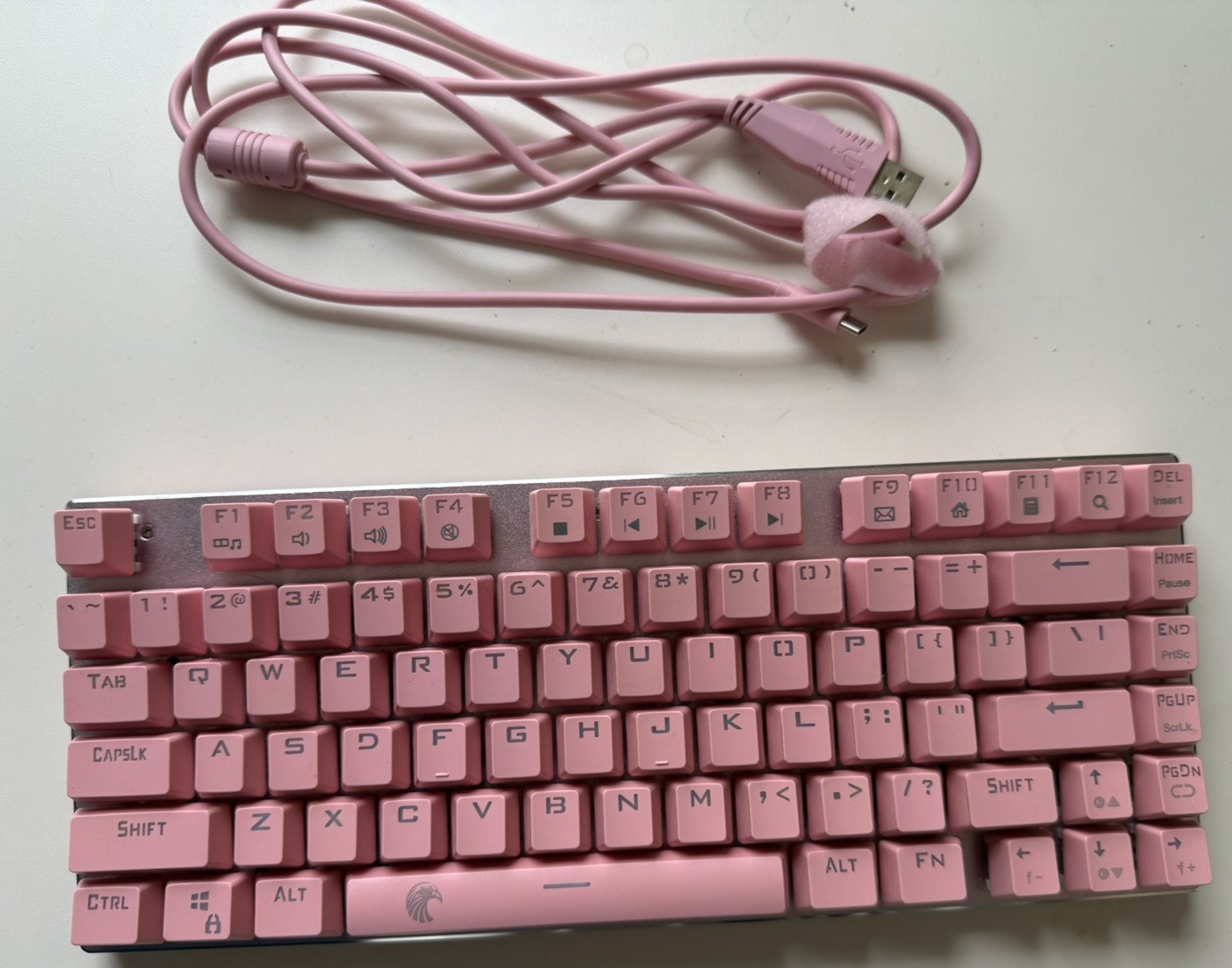 E-YOOSO Super-Scholar/Z-88 Wired USB Mechanical Keyboard in Pink - RGB Lighting