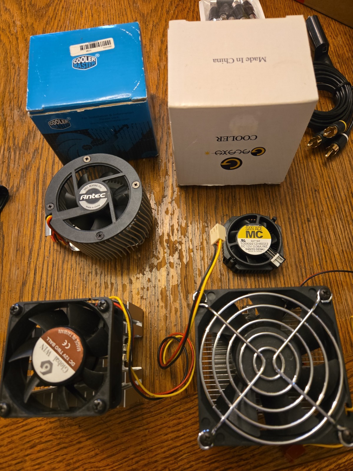 CPU COOLING FANS WITH HEAT SINK. 6 Pcs