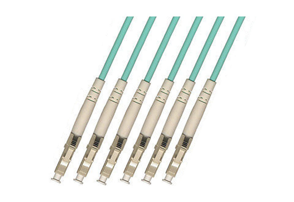175M INDOOR ARMORED LC-LC 6 STRANDS OM3 50/125 MM FIBER OPTIC CABLE