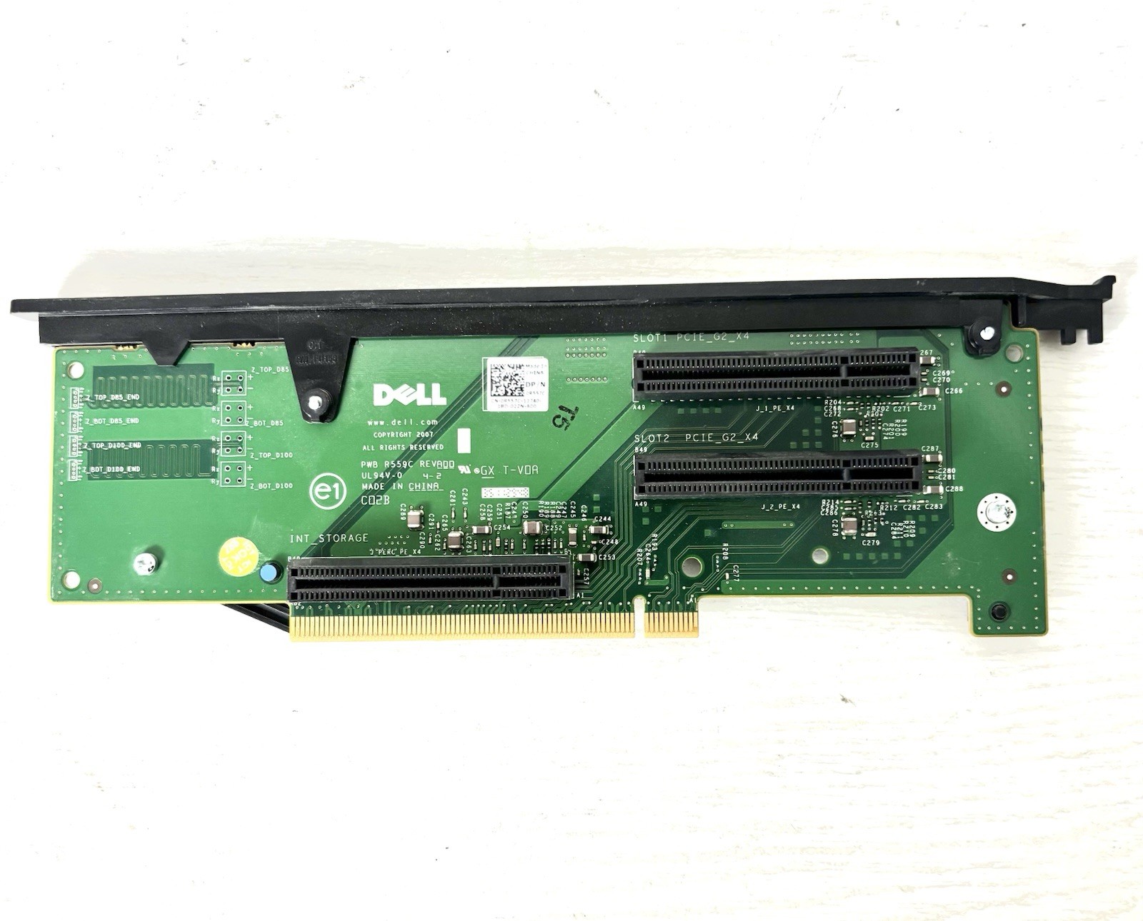 Dell PowerEdge R710 PCIE 2x4 Riser 1 R557C MODIFIED WITH OPEN SLOTS for GPU