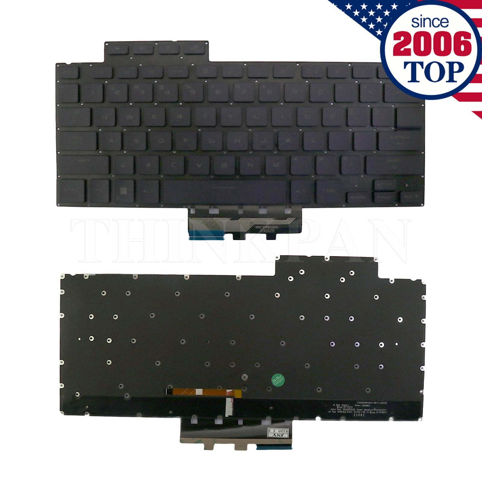 Original US Keyboard with Backlit for ASUS ROG Zephyrus G14 GA402 GA402R