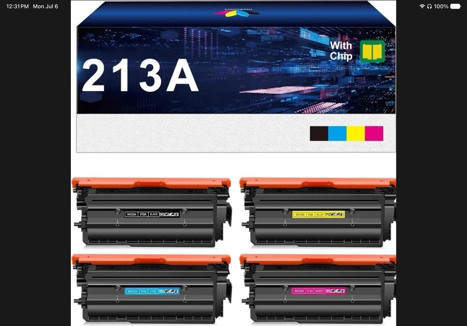 213A Toner Cartridge Replacement for HP 2130A W2133A W2131A W2132A CYMB